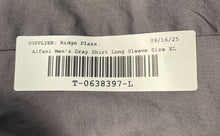 Load image into Gallery viewer, Alfani Mens Gray Stretch Long Sleeve Collared Slim Fit Dress Shirt Size XL
