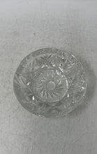 Load image into Gallery viewer, Vintage Bohemia Ashtray Clear Crystal Cut Glass Tobacciana Ashtray Collectible
