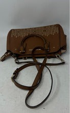 Load image into Gallery viewer, Michael Kors Womens Hayes Brown Detachable Strap Double Handle Satchel Bag
