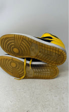 Load image into Gallery viewer, Nike Mens Air Jordan 1 Retro Black Yellow Lace-Up Sneaker Shoes Size 10

