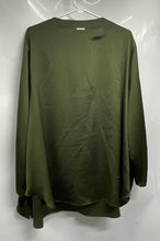 Load image into Gallery viewer, Michael Kors Womens Green Long Sleeve Split Neck Pullover Blouse Top Size 3X

