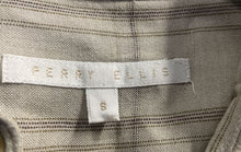 Load image into Gallery viewer, Perry Ellis Mens Beige Plaid Long Sleeve Spread Collar Button-Up Shirt Size S
