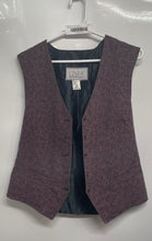 Load image into Gallery viewer, Linea Gitano Mens Black Red And Gray Printed Formal Button Front Vest Size M
