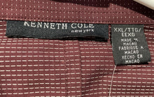 Load image into Gallery viewer, Kenneth Cole New York Mens Burgundy Long Sleeve Collared Button-Up Shirt Sz XXL
