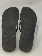Load image into Gallery viewer, Authentic Tory Burch Womens Black Double-T Logo Slip-On Flip Flop Sandals Sz 6/7
