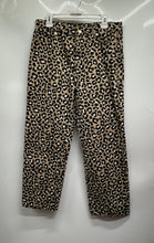 Load image into Gallery viewer, Michael Kors Womens Brown Animal Print Cotton Straight Leg Jeans Size 10
