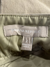 Load image into Gallery viewer, Banana Republic Womens Khaki Flat Front Back Zip Straight &amp; Pencil Skirt Size 2
