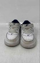 Load image into Gallery viewer, Nike Kids Force 1 Low EasyOn White And Blue Leather Sneaker Shoes Size 6C
