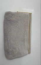 Load image into Gallery viewer, Magid Womens White Classic Beaded Floral Inner Pockets Kiss Lock Clutch Purse
