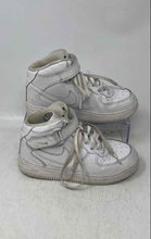 Load image into Gallery viewer, Nike Kids Air Force 1 Mid '07 White Leather Lace-Up Sneaker Shoes Size 1.5Y
