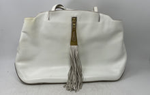 Load image into Gallery viewer, Brian Atwood Womens White Leather Inner Pockets Double Handle Tote Handbag
