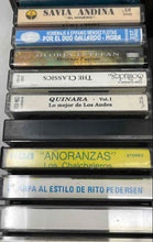 Load image into Gallery viewer, Antique Recorder Cassette Tapes Music Lot In Wooden Box 36 Pcs Not Tested
