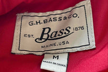 Load image into Gallery viewer, G.H. Bass &amp; Co. Womens Red Sleeveless Full-Zip Quilted Vest Size M With Tag
