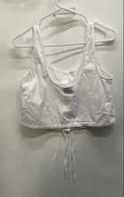 Load image into Gallery viewer, Calvin Klein Womens White Sleeveless Button Front Cropped Tank Top Size Small
