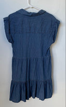 Load image into Gallery viewer, Tommy Hilfiger Womens Blue Chambray Short Sleeve Button Front Shirt Dress Size 8
