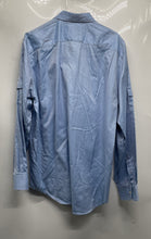 Load image into Gallery viewer, Michael Kors Mens Light Blue Long Sleeve Collared Button-Up Shirt Size L
