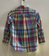 Load image into Gallery viewer, Ralph Lauren Boys Multicolor Plaid Long Sleeve Button-Up Shirt Size S8
