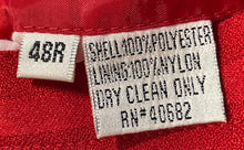 Load image into Gallery viewer, Luighi Balini Mens Red Striped Single-Breasted Five-Button Suit Jacket Size 48R
