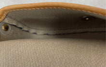 Load image into Gallery viewer, Dooney &amp; Bourke Womens Blue Brown Monogram Print Mini Wristlet Wallet
