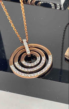 Load image into Gallery viewer, Authentic Swarovski Women's Rose Gold-Tone Earrings With Crystal Accents

