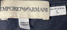 Load image into Gallery viewer, Emporio Armani Mens Dark Blue Cotton Short Sleeve Crew Neck Graphic T-Shirt Sz L
