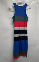 Load image into Gallery viewer, Express Womens Multicolor Striped Scoop Neck Sleeveless Long Tank Dress Size M
