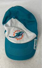 Load image into Gallery viewer, NFL Team Apparel Mens White Blue Embroidered Logo Miami Dolphins Baseball Hat
