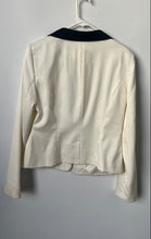 Load image into Gallery viewer, The Limited Womens White Black Shawl Lapel One-Button Blazer Size 10 With Tag
