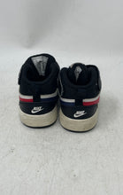 Load image into Gallery viewer, Nike Kids Court Borough 2 Mid Black White Red Hook &amp; Loop Sneaker Shoes Size 5C
