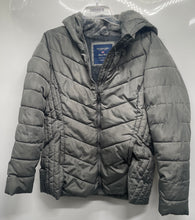 Load image into Gallery viewer, U.S. Polo Assn. Womens Black Hooded Full-Zip Puffer Jacket Size Large

