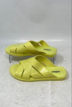 Load image into Gallery viewer, Melissa Womens Light Green Open Toe Slip-On Flat Slide Sandals Size 5
