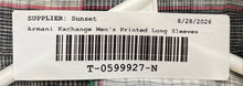 Load image into Gallery viewer, Armani Exchange Mens Gray Black Printed Long Sleeve Button-Up Shirt Size Small
