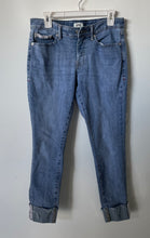 Load image into Gallery viewer, Tommy Hilfiger Womens Blue Denim Medium Wash Cuffed Skinny Jeans Pants Sz 6/ W28
