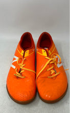 Load image into Gallery viewer, New Balance Mens Visaro Control Indoor Orange Lace-Up Soccer Shoes Size 8.5D
