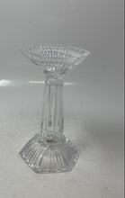 Load image into Gallery viewer, Marquis By Waterford Clear Lead Crystal Cut Corinth 7.5" Pillar Candle Holder
