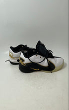 Load image into Gallery viewer, Nike Kids LeBron 22 White Black Gold-Tone Lace-Up Sneaker Shoes Size 5.5Y
