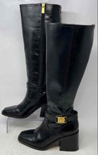 Load image into Gallery viewer, Vince Camuto Womens Black Block Heel Side-Zip Knee High Riding Boots Size 7M
