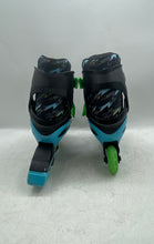 Load image into Gallery viewer, Roller Derby Kids Sprinter Black Blue Adjustable Quad Inline Skate Size 3-6
