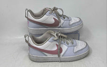 Load image into Gallery viewer, Nike Kids Court Borough Low White Blue Pink Lace-Up Sneaker Shoes Size 3.5Y
