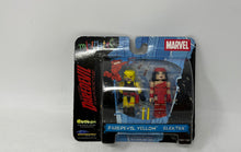 Load image into Gallery viewer, Set Of 2 Pcs Minimates Multicolor Marvel Daredevil Yellow &amp; Elektra Figurines
