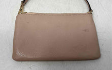 Load image into Gallery viewer, Michael Kors Womens Pink Pebbled Leather Inner Pocket Zip Top Wristlet Wallet

