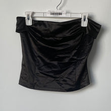 Load image into Gallery viewer, Forever 21 Womens Black Sleeveless Off-The-Shoulder Cropped Blouse Top Size L
