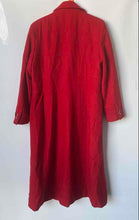 Load image into Gallery viewer, Harve Benard Womens Red Wool Long Sleeve Collared Double-Breasted Overcoat Sz 14
