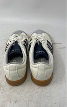 Load image into Gallery viewer, Adidas Womens VL Court Base White Gray Blue Lace-Up Sneaker Shoes Size 5.5
