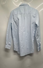 Load image into Gallery viewer, Calvin Klein Boys Blue Geometric Slim Fit Stretch Long Sleeve Dress Shirt Sz 20
