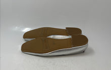 Load image into Gallery viewer, Franco Sarto Womens Vana Silver Tone Leather Slip-On Ballet Flats Size 7 1/2
