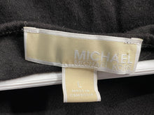 Load image into Gallery viewer, Michael Kors Womens Black Short Sleeve Crew Neck Blouse Top Size Large
