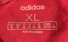 Load image into Gallery viewer, Adidas Mens Red Black Long Sleeve Full-Zip Athletic Windbreaker Jacket Size XL
