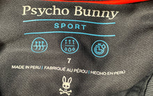 Load image into Gallery viewer, Psycho Bunny Mens Dark Blue Short Sleeve Collared Button Front Polo Shirt Size 7
