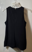 Load image into Gallery viewer, Michael Kors Womens Black Sleeveless Round Neck Keyhole Blouse Top Size M
